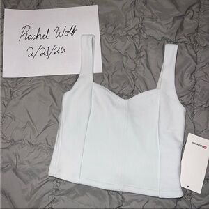 NWT Lululemon white tank